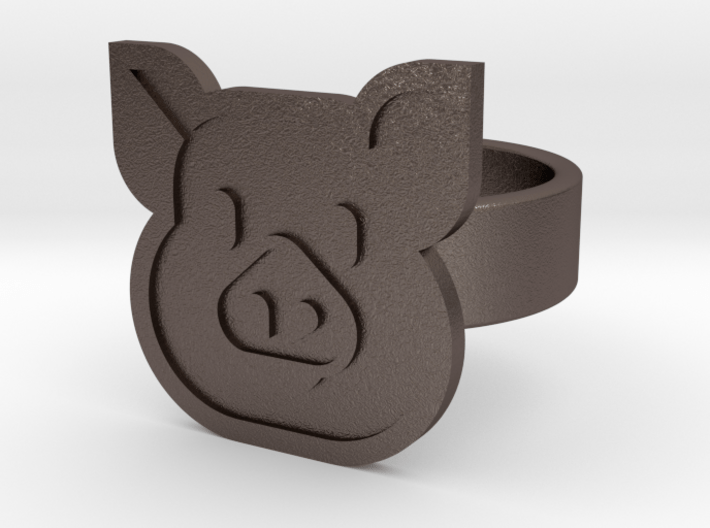 Pig Ring 3d printed 