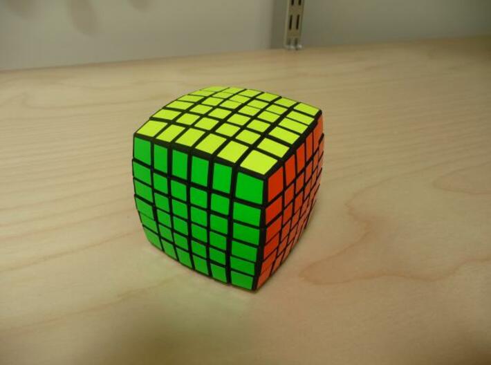Pillowed 6x6 3d printed Dyed and Stickered
