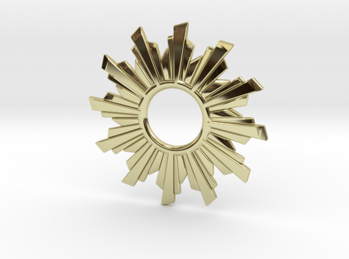 Sun Flare Necklace 3d printed 