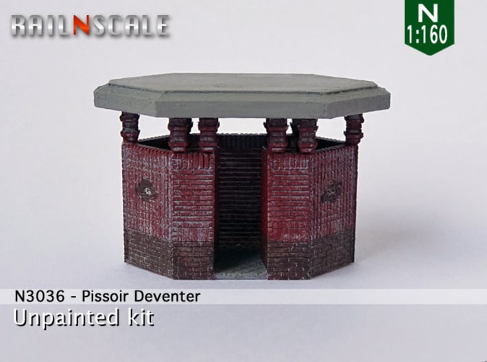 Pissoir Deventer (N 1:160) 3d printed 