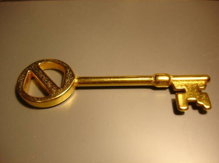 Oz key 3d printed Gold-plated