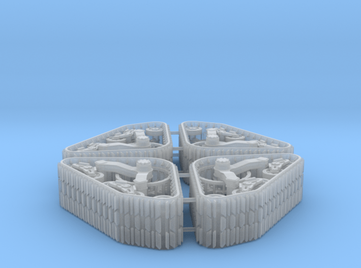 Track set for Wheeled Vehicles 3d printed 