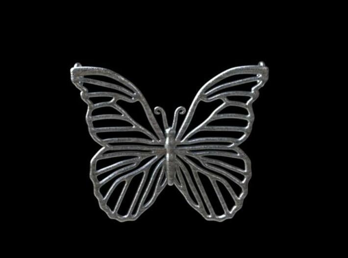 Butterfly pendant 3d printed Render