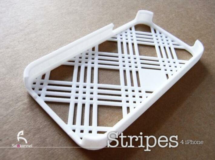 Stripes - case for iPhone 4/4s 3d printed Case from inside