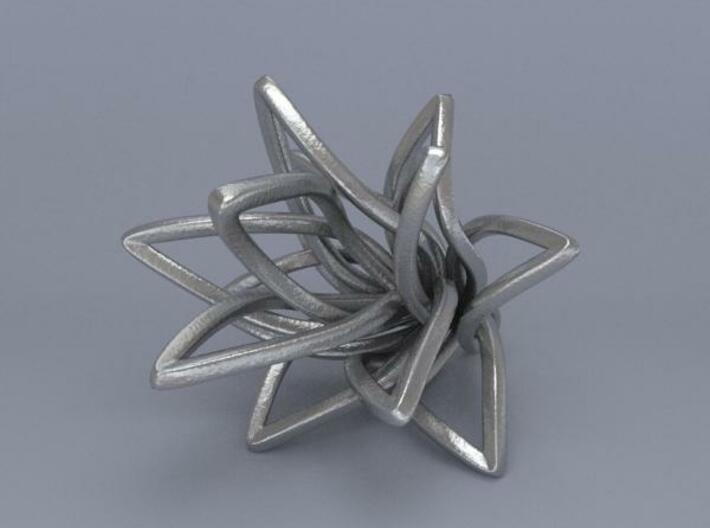 Spiral Flower with loop 3d printed Render 1