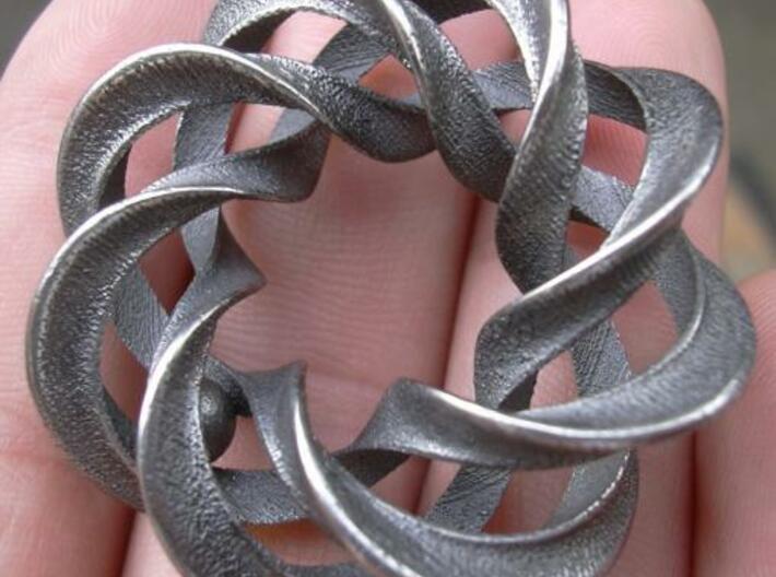 3 strand mobius spiral NO ball - Pendant 3d printed Photo 2