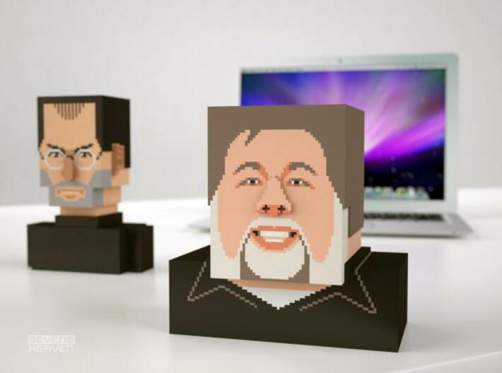 Steve Wozniak bust 3d printed Jobs and Woz 1