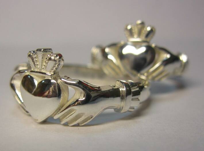 Claddagh classic ring 3d printed 