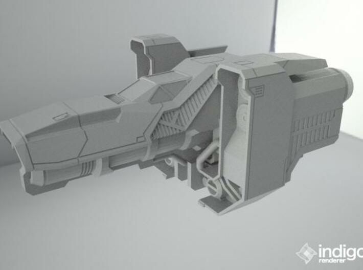 Industrial Space ship 3d printed Render
