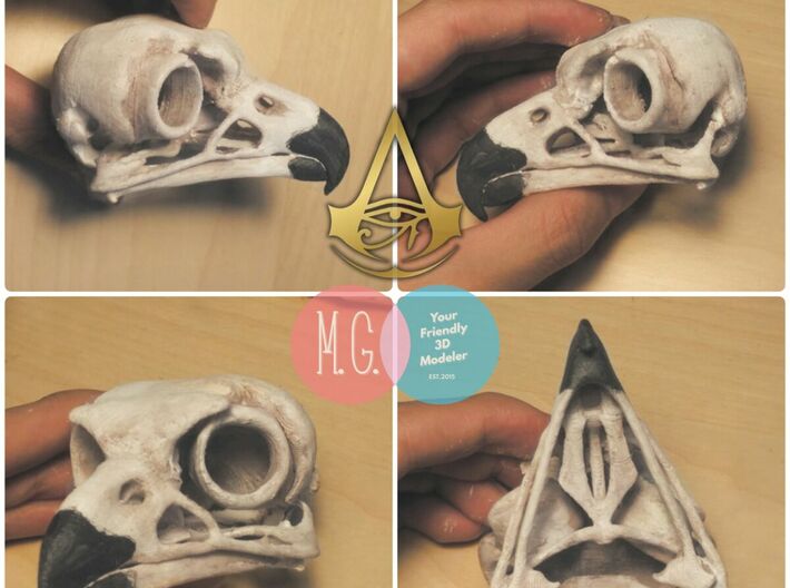 Eagle Skull Pendant AC:Origin 3d printed Detailed look at our in-house test print