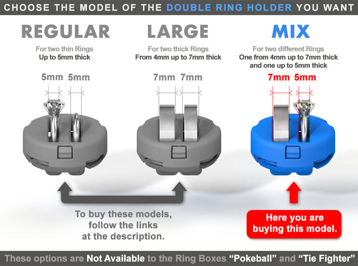 RING HOLDER - (DOUBLE MIX) 3d printed Link to the other models at the description.