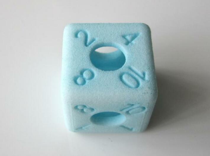 Average D6 Hollow Dice 3d printed Dyed
