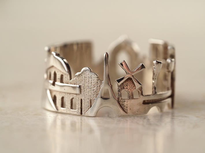 Paris Ring - Gift for Women 3d printed 