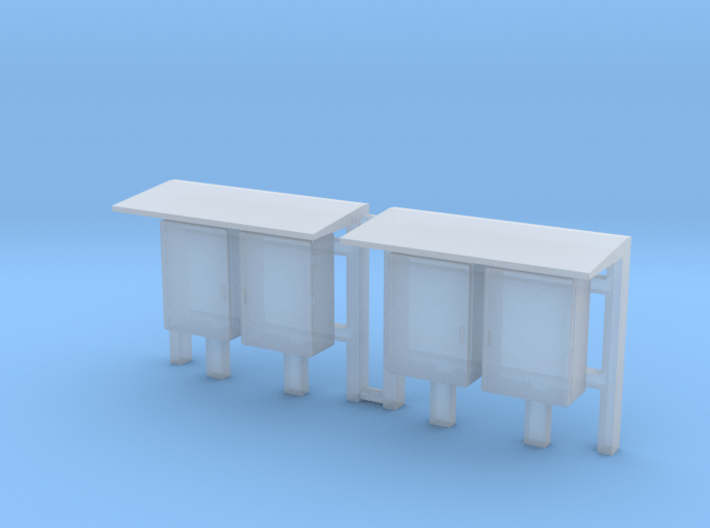 N Scale 2 Industrial Relay Cabinets 3d printed 