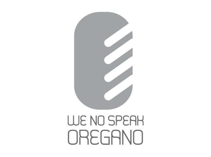 We no speak OREGANO -shaker 3d printed Logo