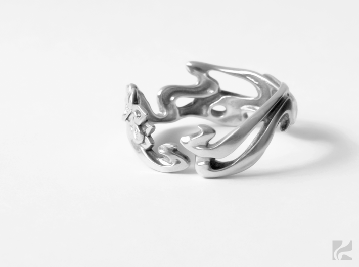 Calla Lilies Ring 3d printed