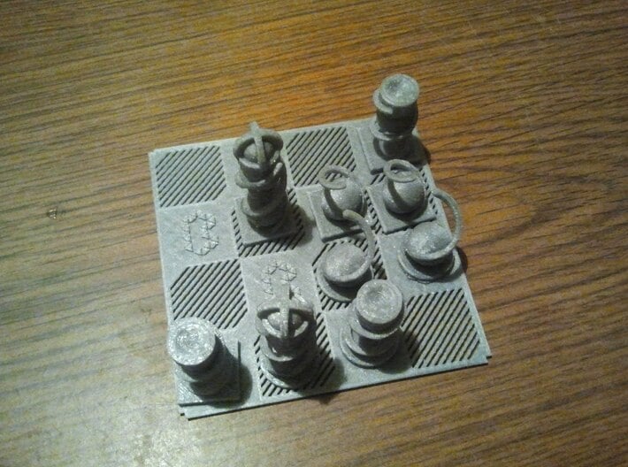 MiniChess Pawn 3d printed MiniChess set