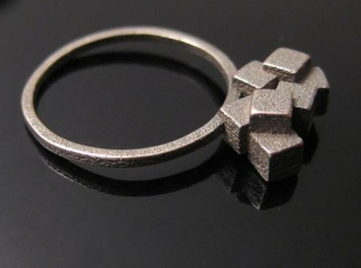 Cubes Ring 01 3d printed Minimalist Jewelry
