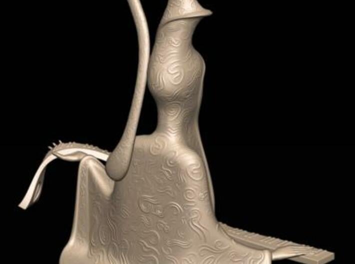 Harmony Sculpture 3d printed Rear view One
