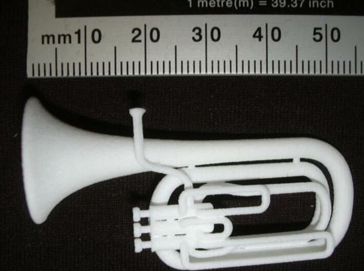 Baritone Horn 3d printed Photo - with scale