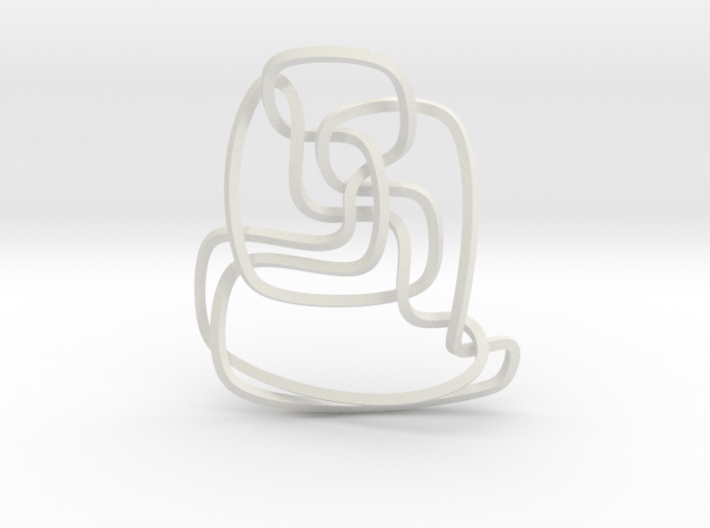 Thistlethwaite unknot (Square) 3d printed 