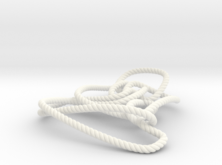 Thistlethwaite unknot (Rope with detail) 3d printed