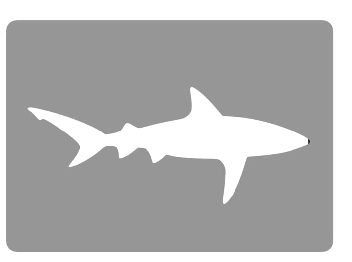 Belt Buckle - Shark - M1SE 3d printed 