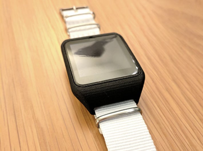 Sony Smartwatch 3 NATO 22mm adapter 3d printed 