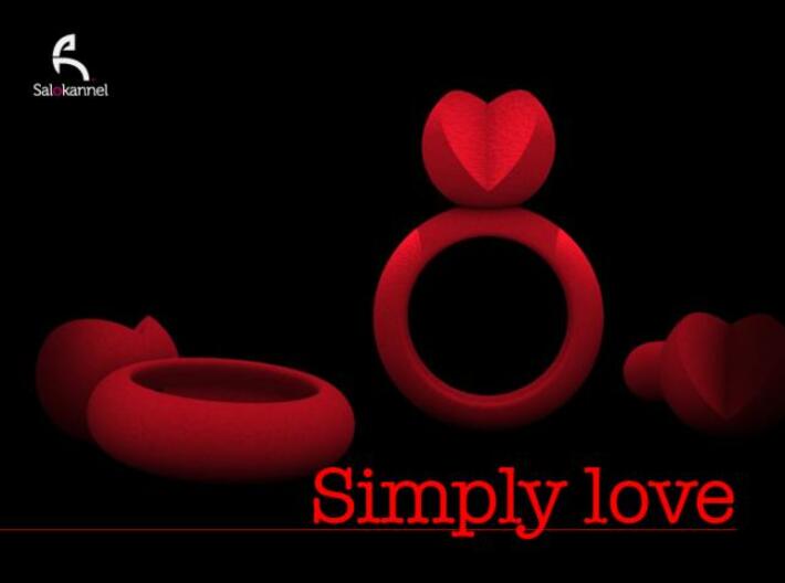 SIMPLY LOVE - size 7 3d printed SIMPLY LOVE