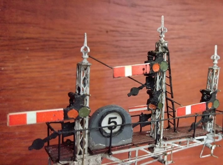 S&D L&SW Railway Cruciform Signal Post Finials x10 3d printed 