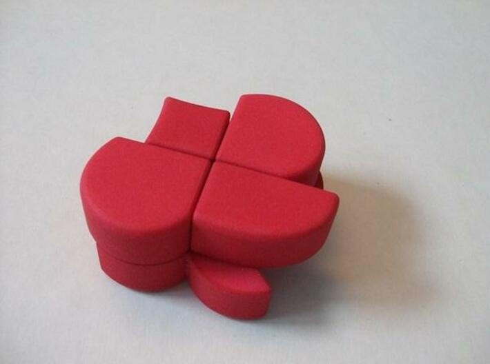Heart 2x2x2 Puzzle 3d printed 