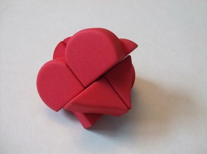 Heart 2x2x2 Puzzle 3d printed 