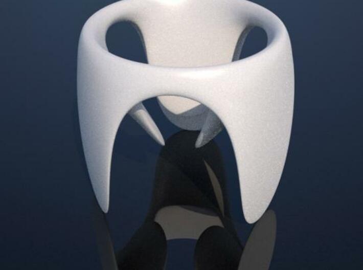 Contemporary Eggcup 3d printed A rendered version in SWF