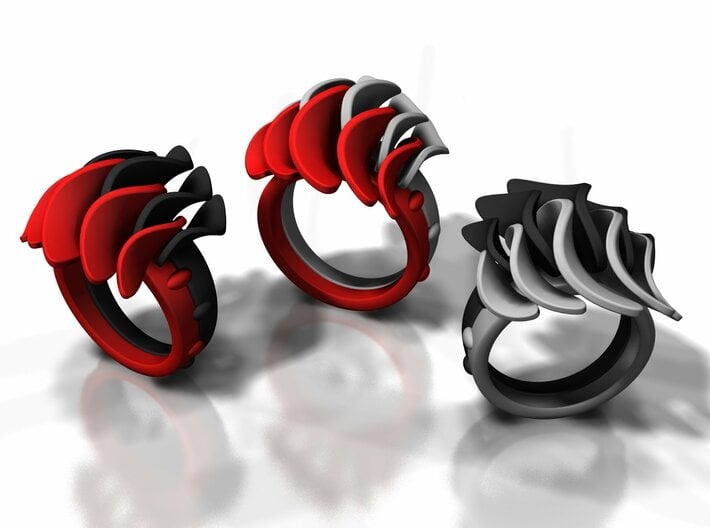 Duo-ring-enkel vanaf: 3d printed 