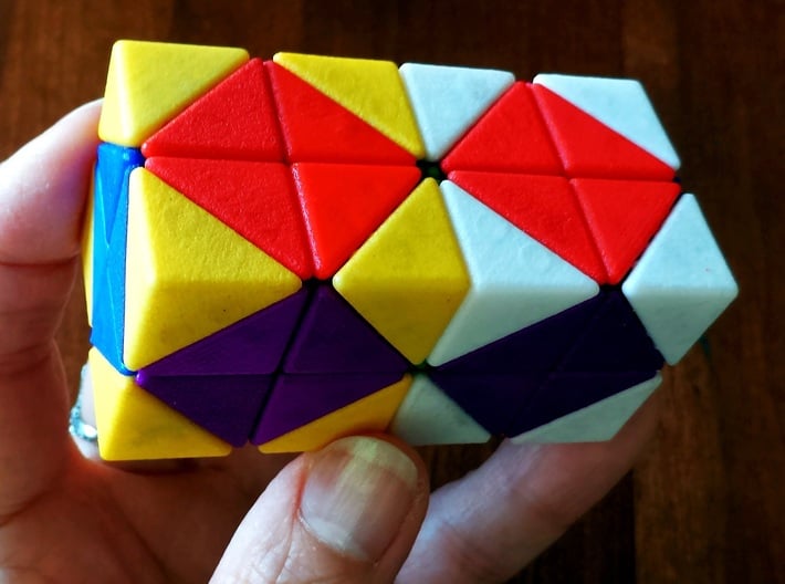 Melinda's 2x2x2x2 3d printed You need all 8 colors to complete a puzzle