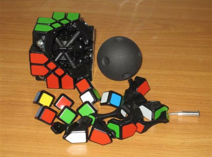 Mosaic Cube Sphere Core 3d printed Disassembling Mosaic Cube