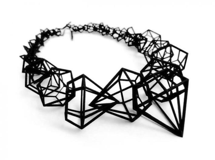 Stereodiamond Necklace 3d printed 2