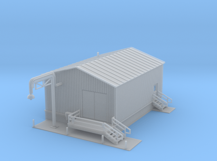 Water Building filling station Z scale 3d printed Water Fill Station building Z scale
