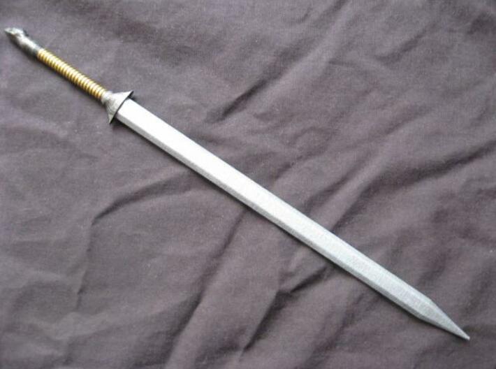 Eagle Broadsword 3d printed A painted example of this sword.