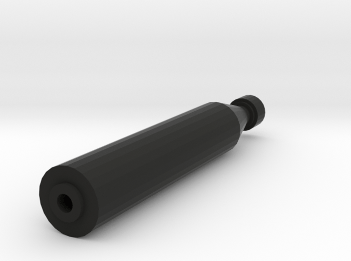 Quickshot Airsoft Silencer (14mm Self-Cutting) 3d printed 