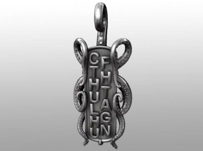 Cthulhu Fhtagn Pendant 3d printed Front