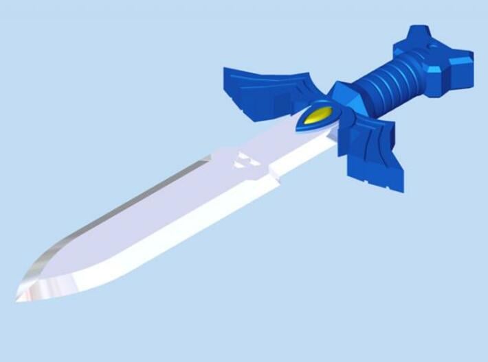 Toon Master Sword 3d printed Render