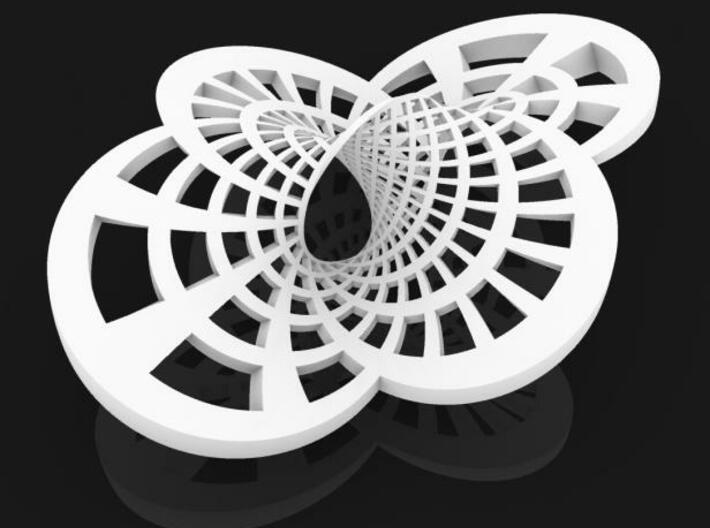 Round Möbius Strip (Large variant) 3d printed Rhino render.