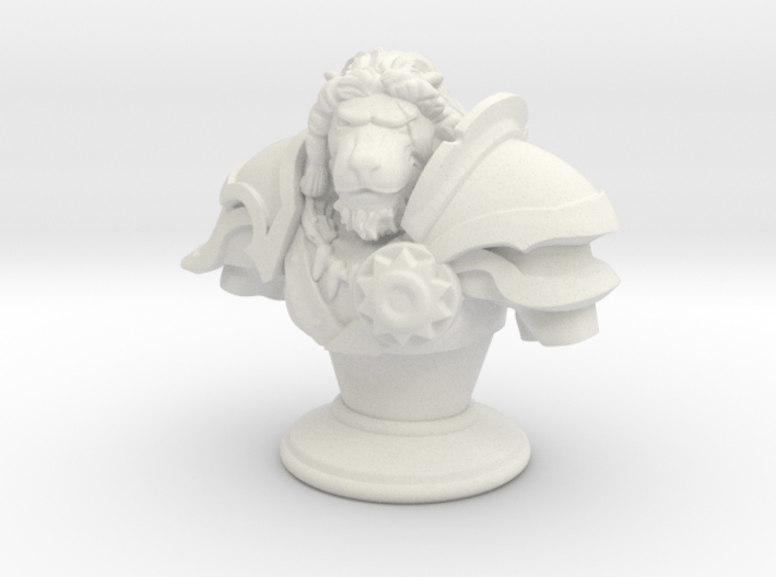 Lion Gladiator Bust 3d printed 