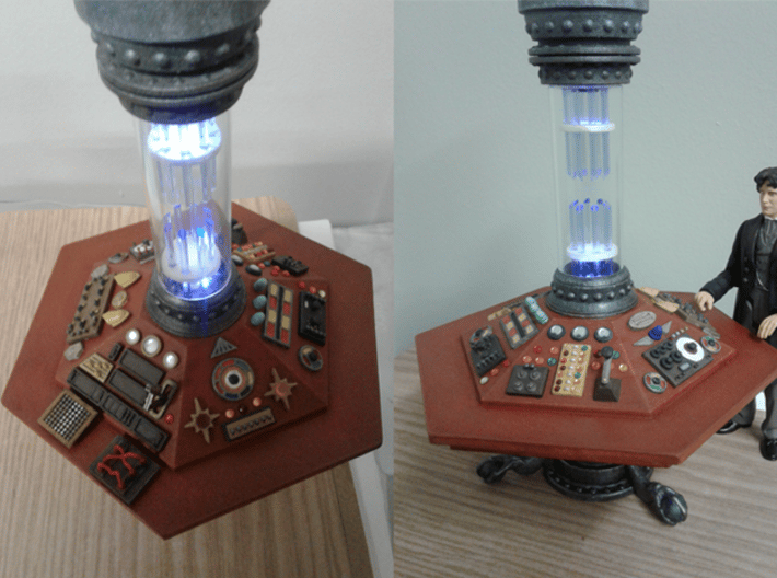McGann Console  - With Support Plinth 3d printed Completed Console with final paint application