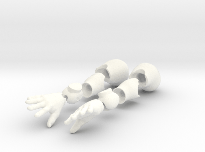 BJD Sprite Mermaid body: the arms (part 3 of 3) 3d printed 