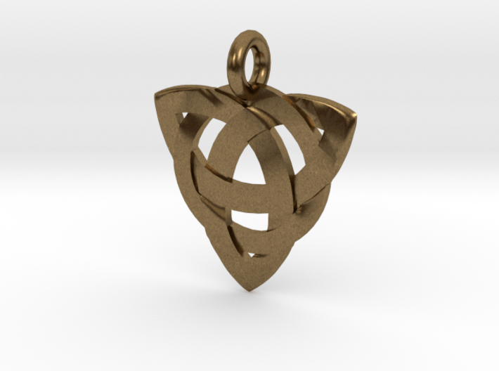 Celtic Knot Necklace Pendant (Inverted Triquetra) 3d printed 