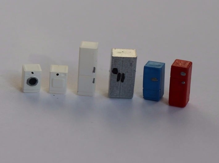 N Scale Household Appliances 3d printed