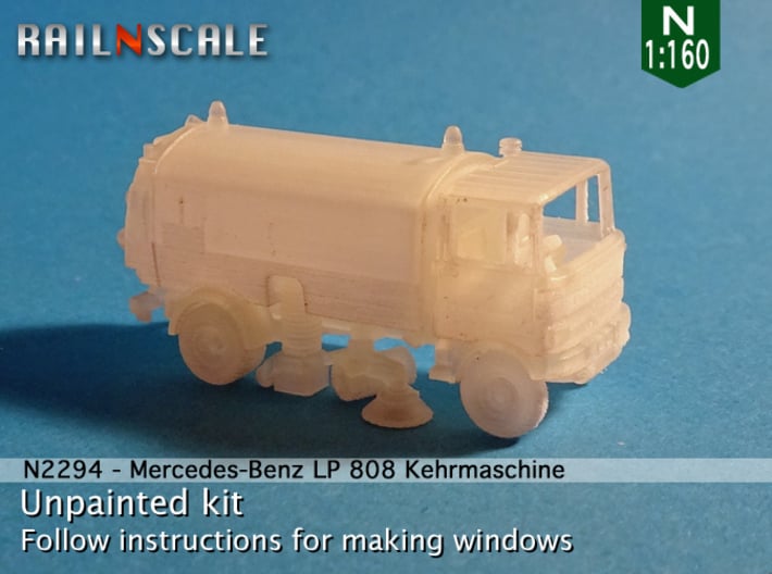 Mercedes-Benz LP 808 Kehrmaschine (N 1:160) 3d printed 
