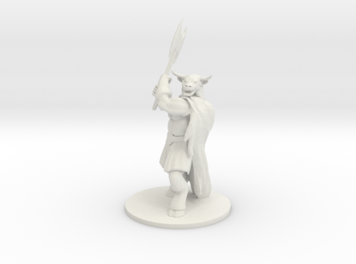 Minotaur Male Barbarian 3d printed 